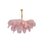 Ostrich Feather Chandelier - Lamp Outdoor