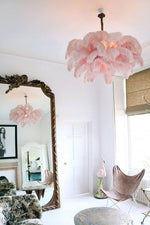 Ostrich Feather Chandelier - Lamp Outdoor
