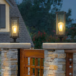 Modern Minimalist Round Stainless Steel Outdoor Light – Wall & Post Installation Options - Lamp Outdoor