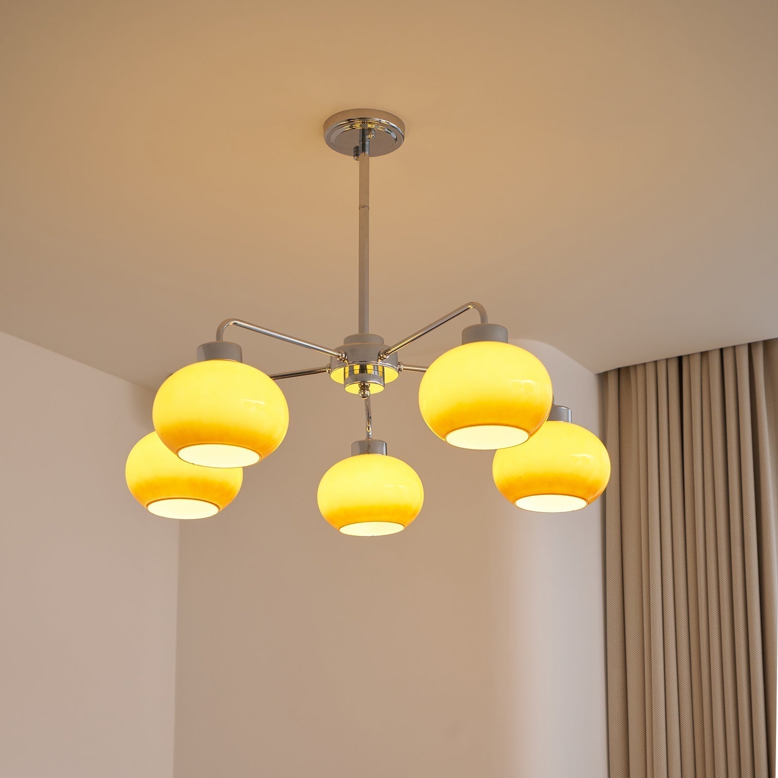 Oval Persimmon Chandelier - Lamp Outdoor