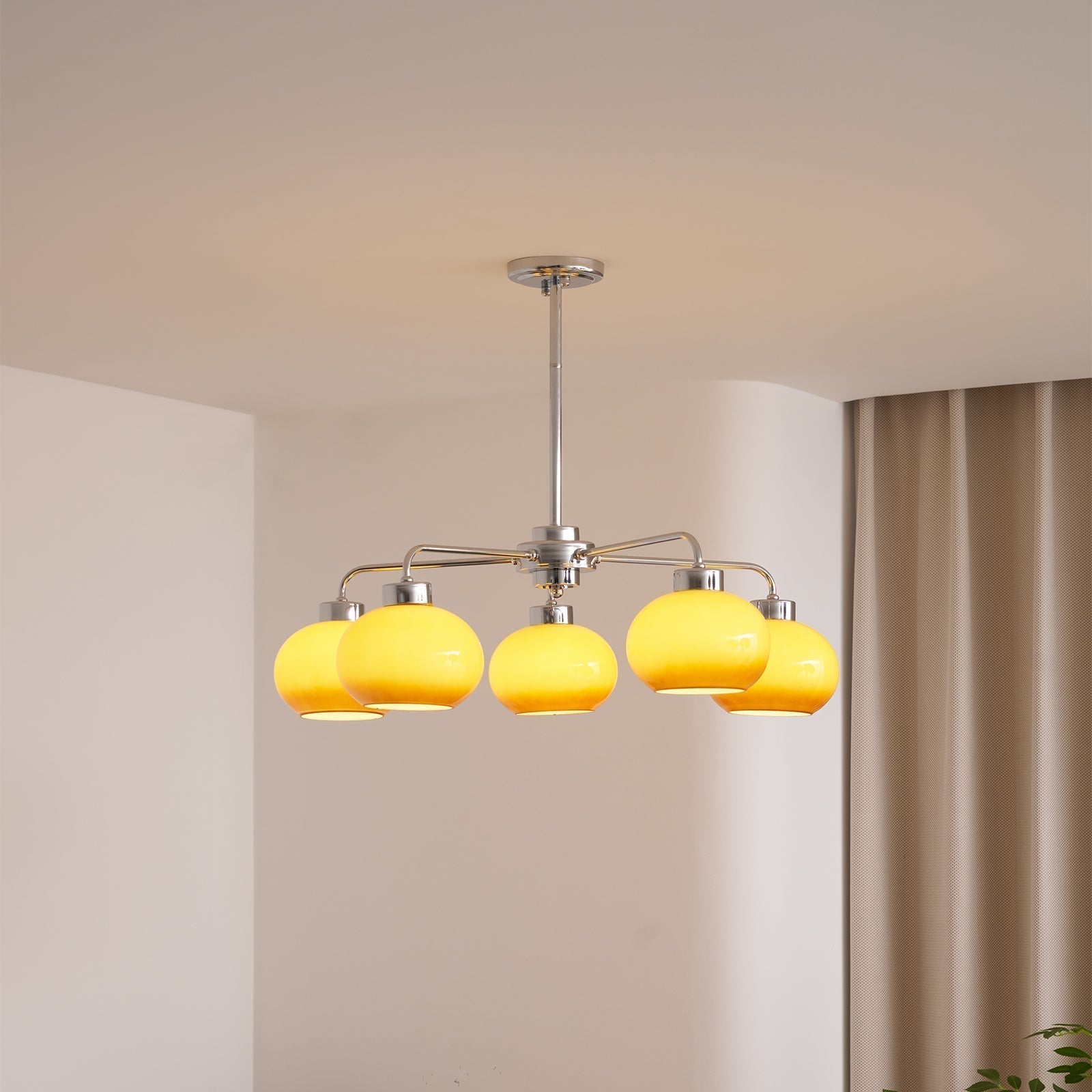 Oval Persimmon Chandelier - Lamp Outdoor