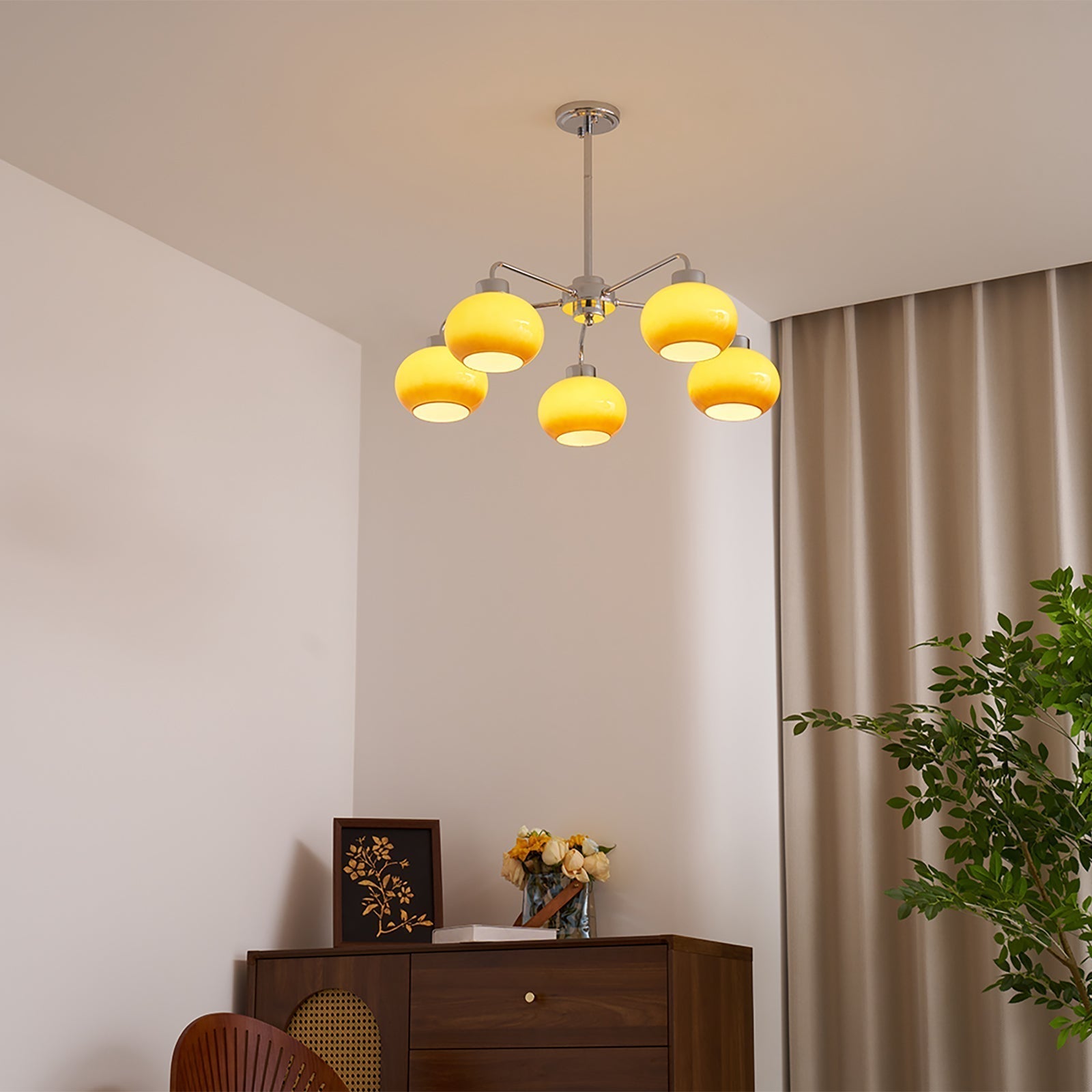 Oval Persimmon Chandelier - Lamp Outdoor