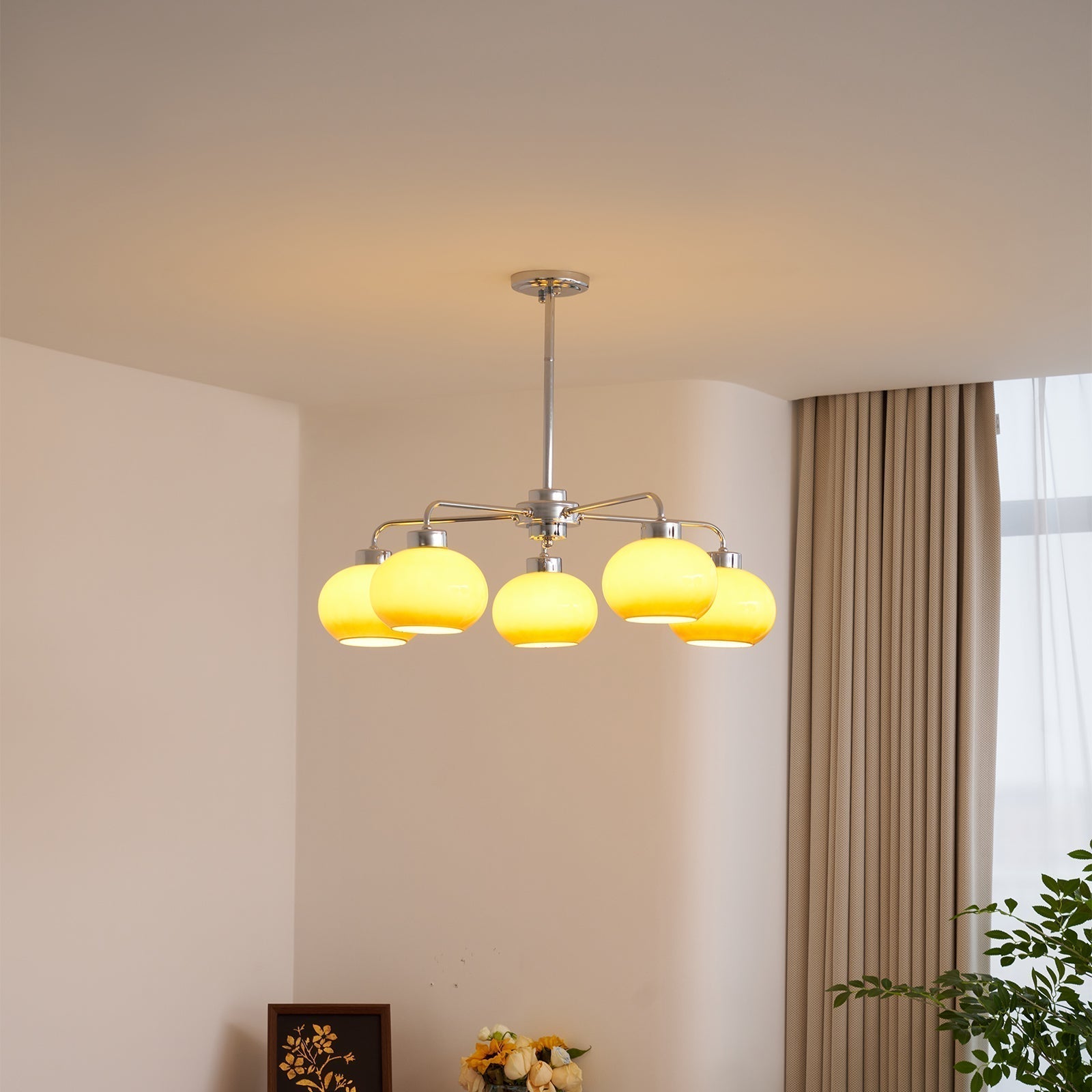 Oval Persimmon Chandelier - Lamp Outdoor