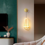 Oval Brass Wall Light - Lamp Outdoor