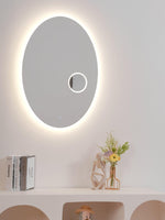Ovariel Oval Mirror Metal Plastic Wall Light - Lamp Outdoor