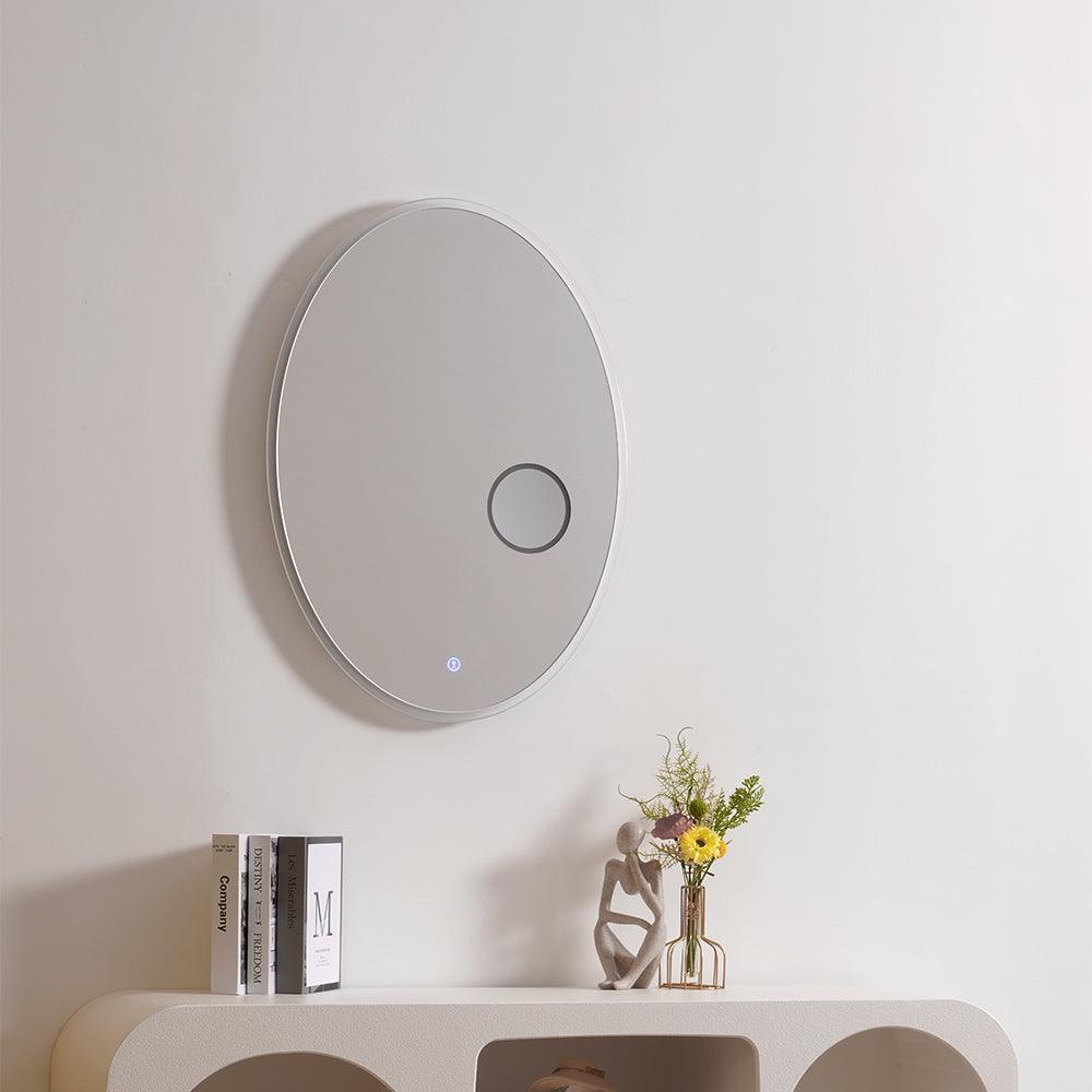 Ovariel Oval Mirror Metal Plastic Wall Light - Lamp Outdoor