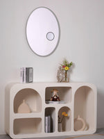 Ovariel Oval Mirror Metal Plastic Wall Light - Lamp Outdoor