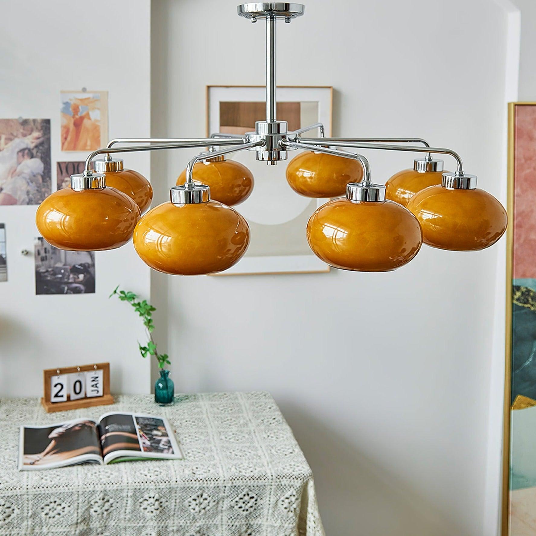 Oval Persimmon Chandelier - Lamp Outdoor