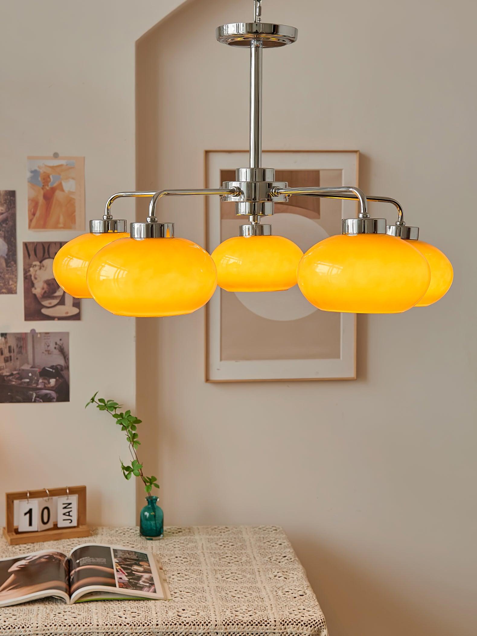 Oval Persimmon Chandelier - Lamp Outdoor