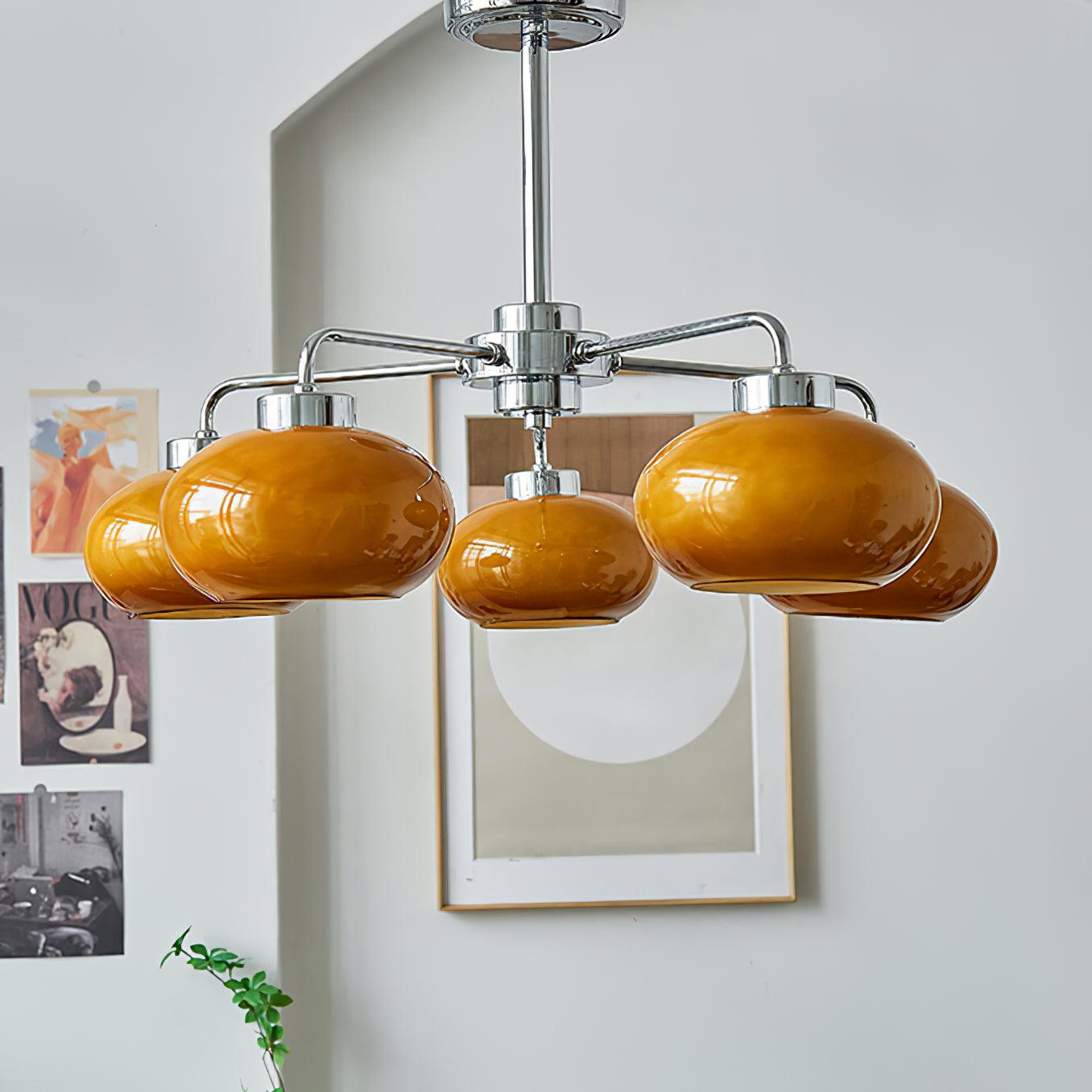 Oval Persimmon Chandelier - Lamp Outdoor