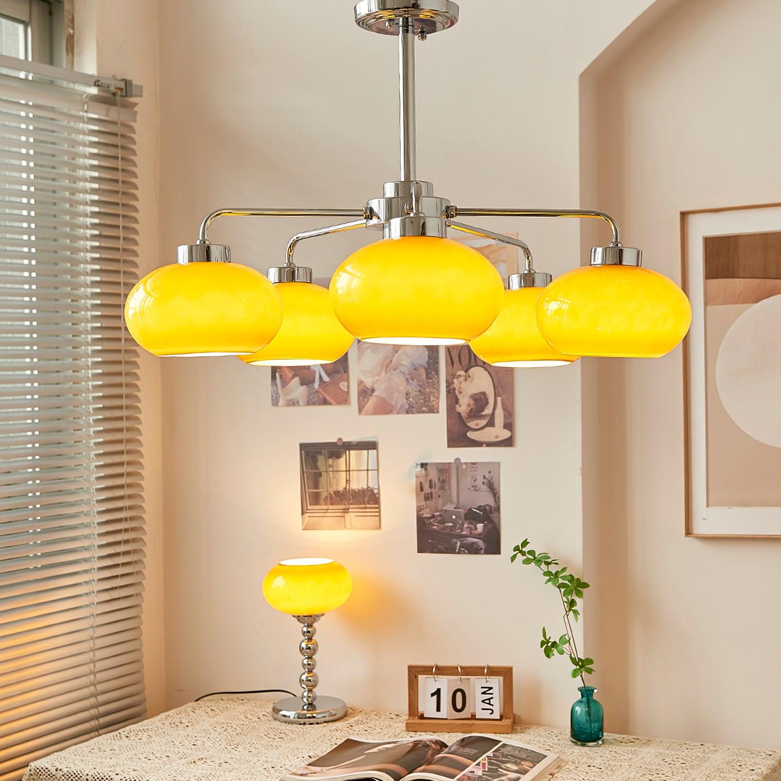 Oval Persimmon Chandelier - Lamp Outdoor