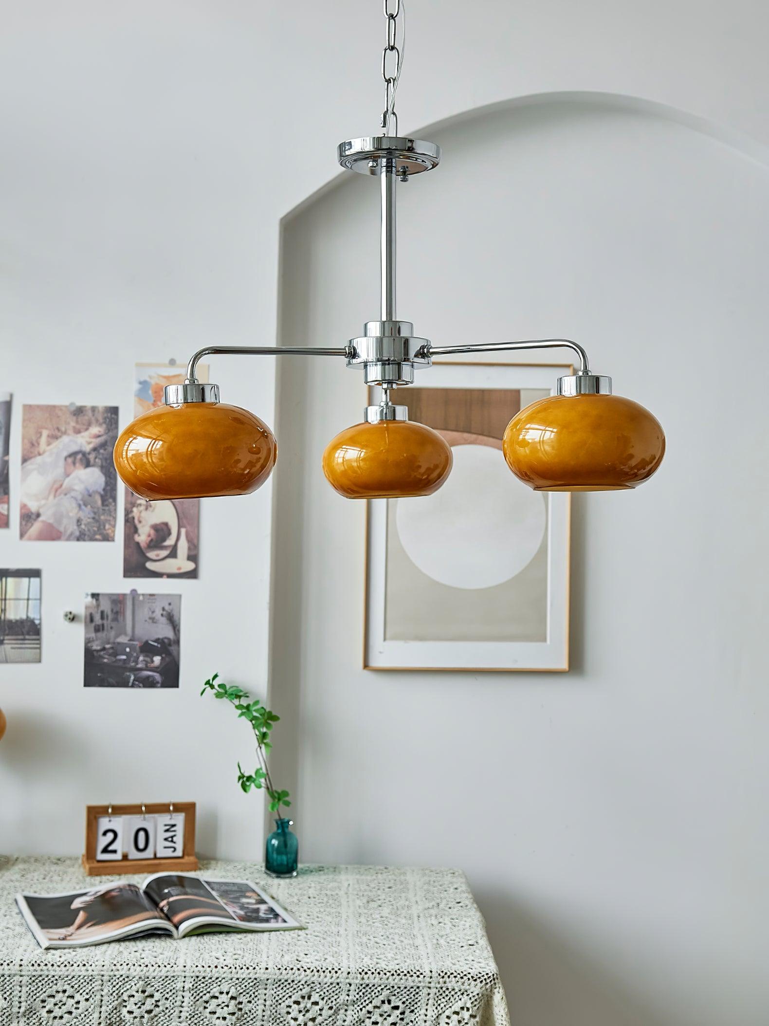 Oval Persimmon Chandelier - Lamp Outdoor