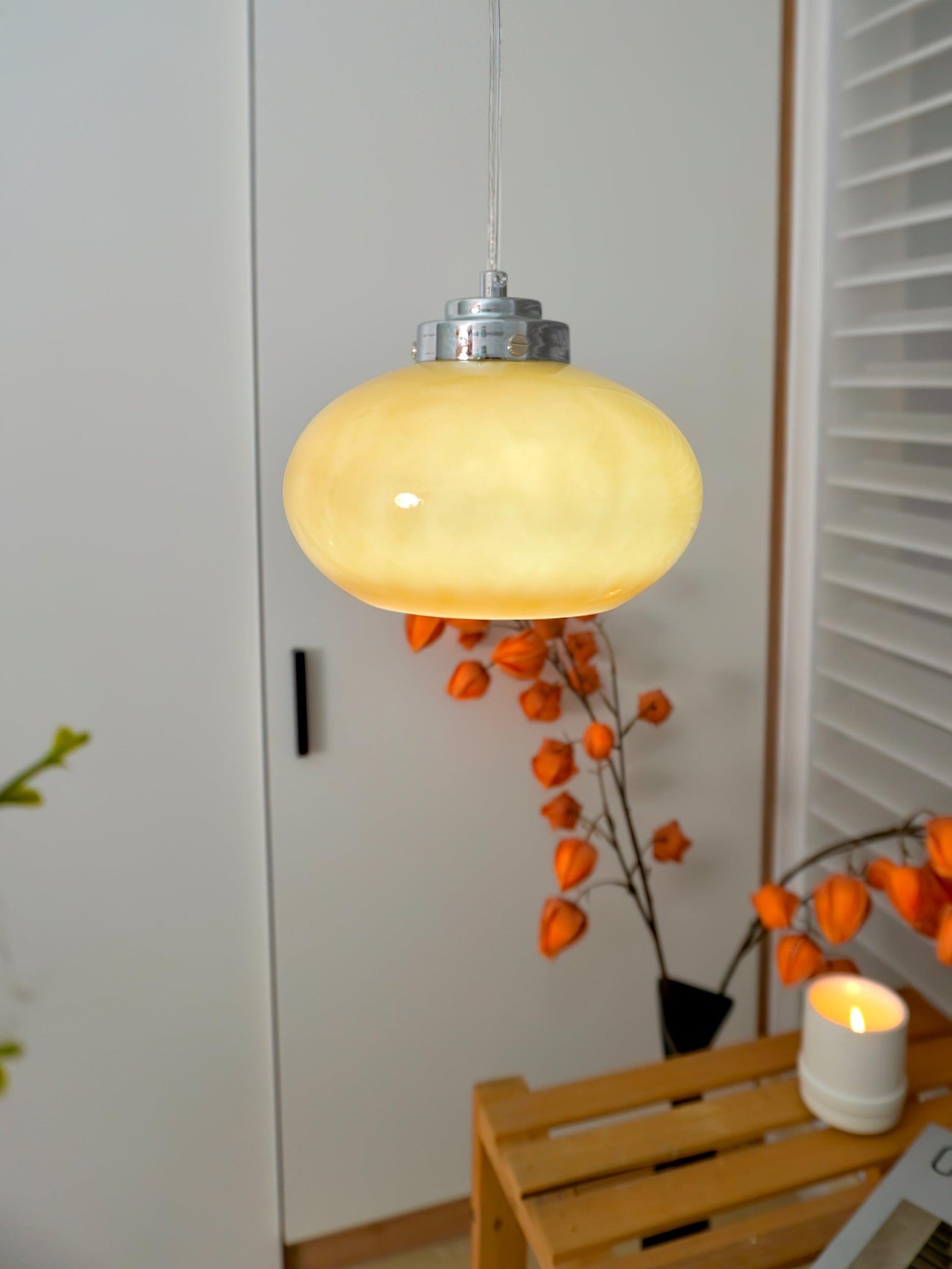 Oval Persimmon Pendant Light - Lamp Outdoor