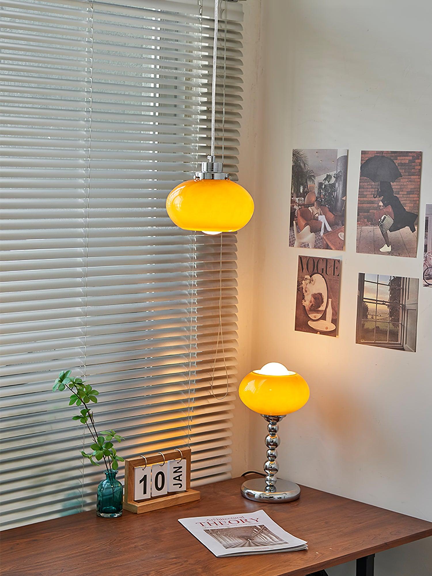 Oval Persimmon Pendant Light - Lamp Outdoor