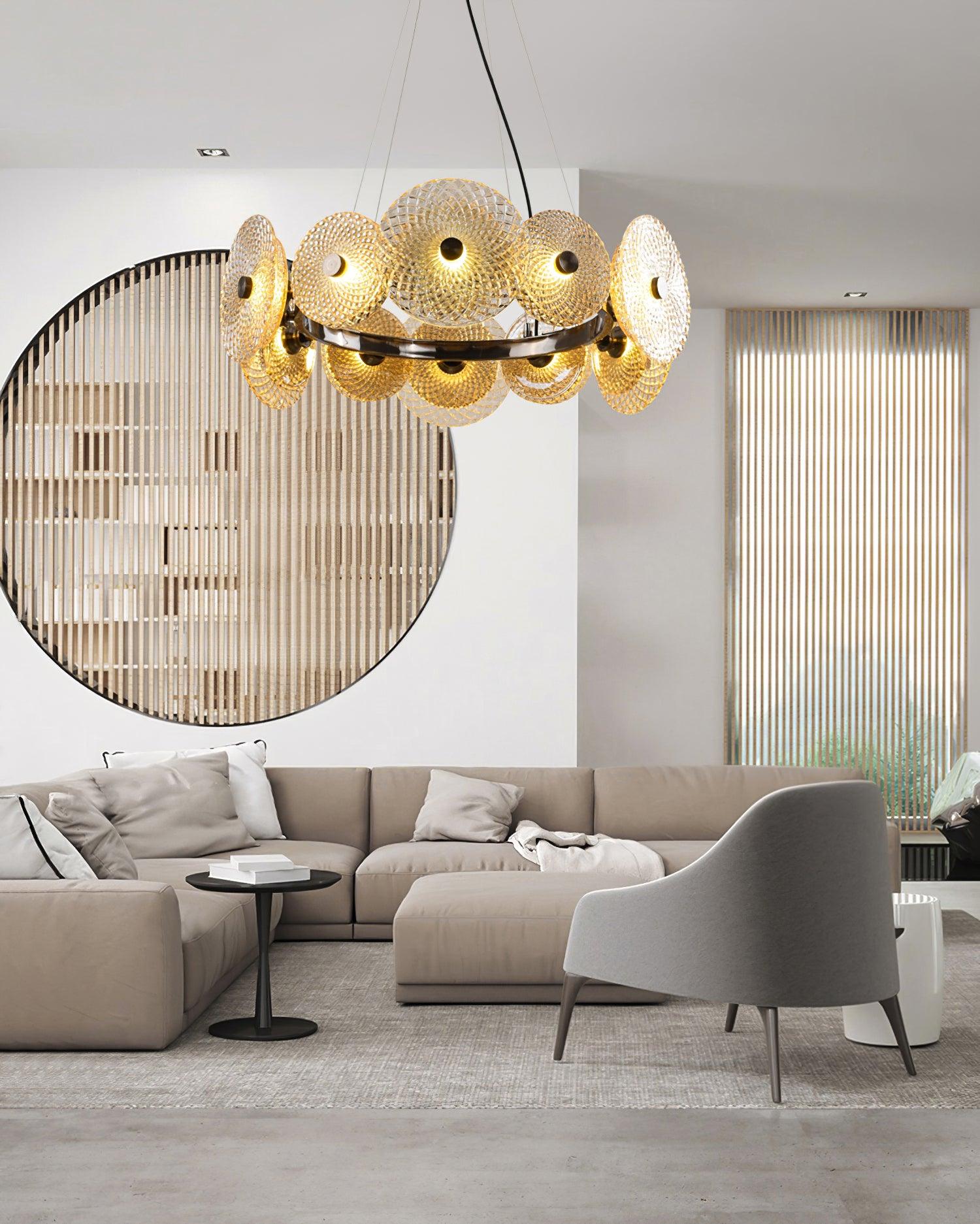 Zeveleth Postmodern Luxury Art Metal Crystal Chandelier - Lamp Outdoor