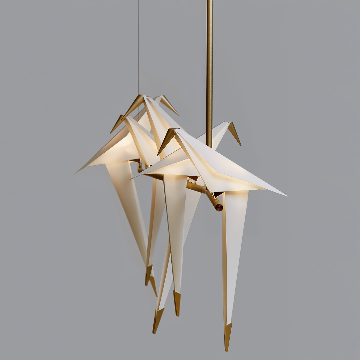Paper Crane Bird LED Chandelier - Lamp Outdoor