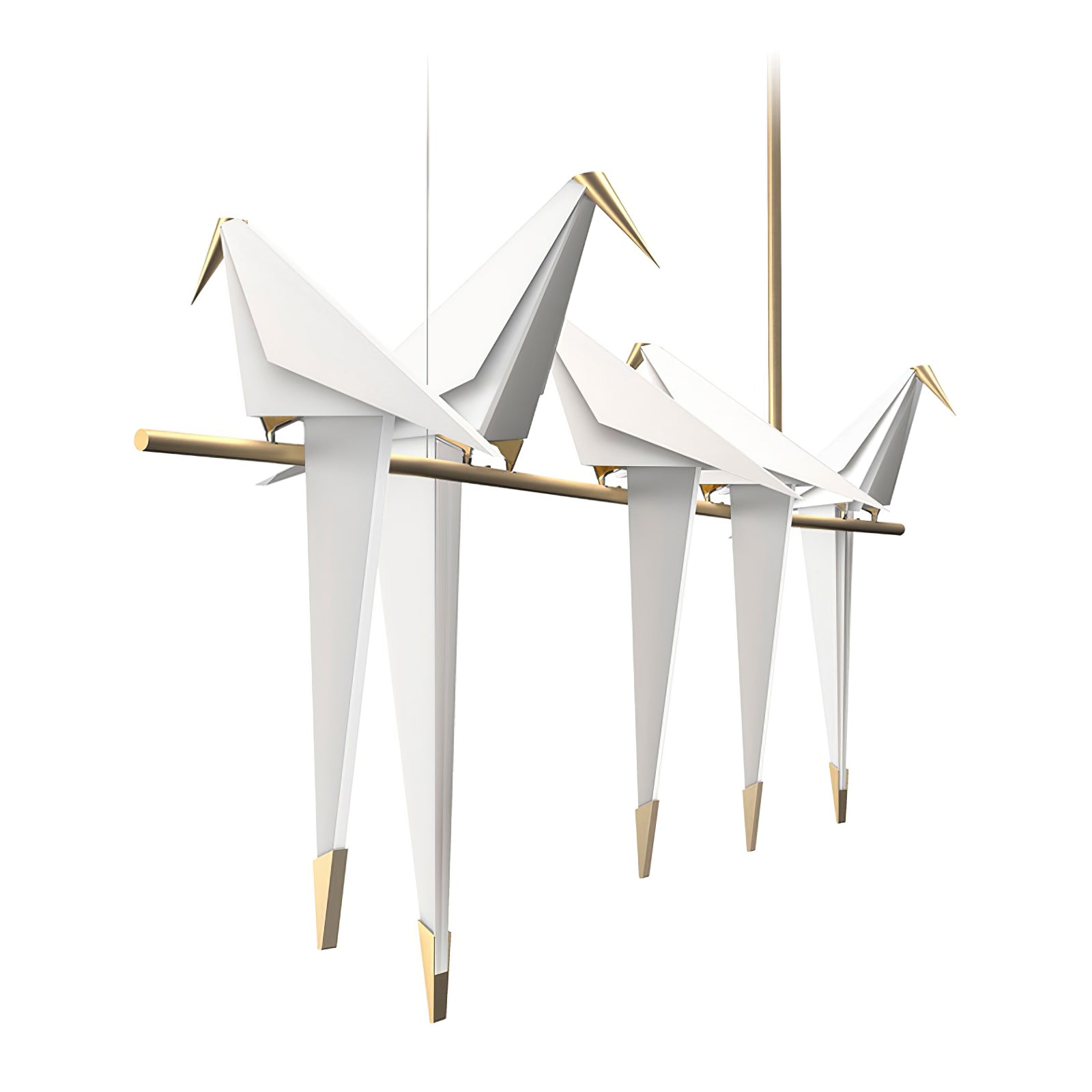 Paper Crane Bird LED Chandelier - Lamp Outdoor