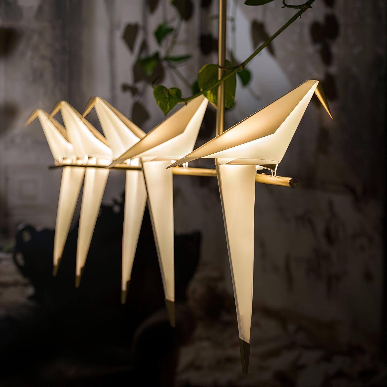 Paper Crane Bird LED Chandelier - Lamp Outdoor