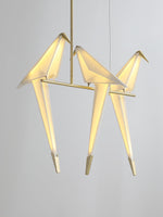 Paper Crane Bird LED Chandelier - Lamp Outdoor