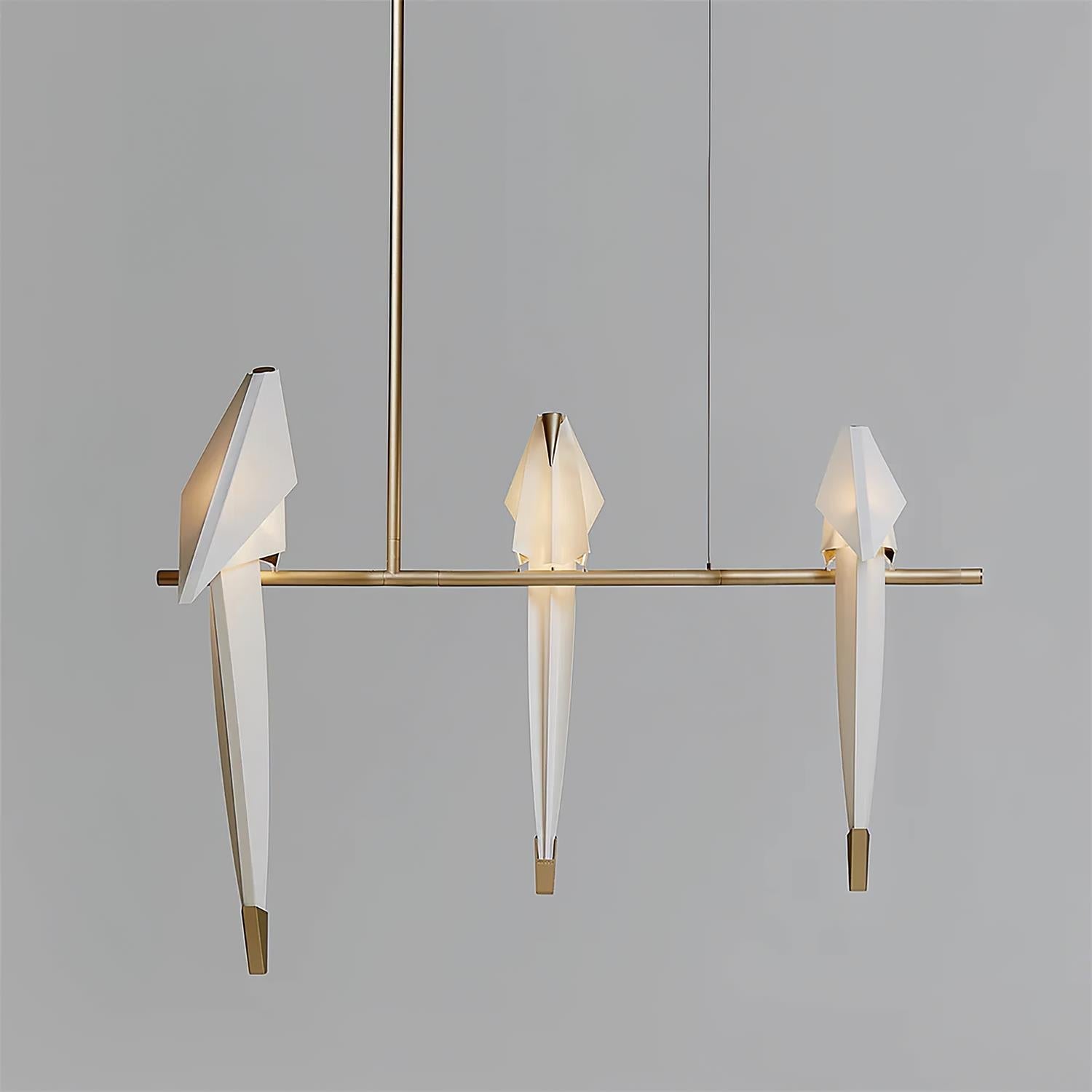 Paper Crane Bird LED Chandelier - Lamp Outdoor