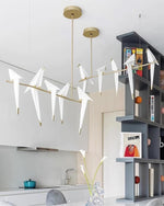 Paper Crane Bird LED Chandelier - Lamp Outdoor