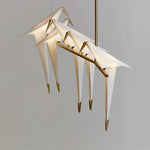 Paper Crane Bird LED Chandelier - Lamp Outdoor