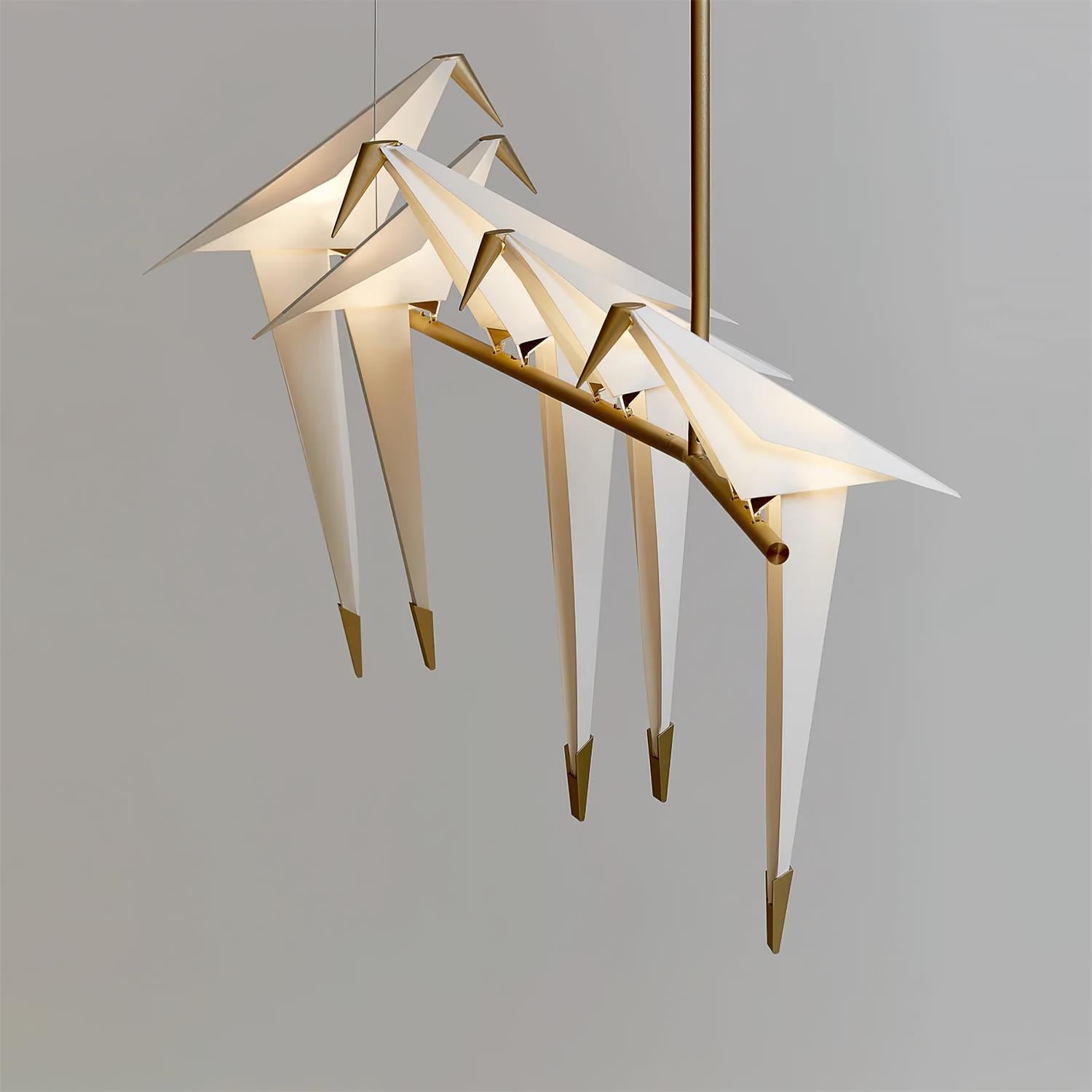 Paper Crane Bird LED Chandelier - Lamp Outdoor