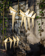 Paper Crane Bird LED Chandelier - Lamp Outdoor