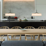 Ovynira Cylindrical Fabric Pendant Light - Lamp Outdoor