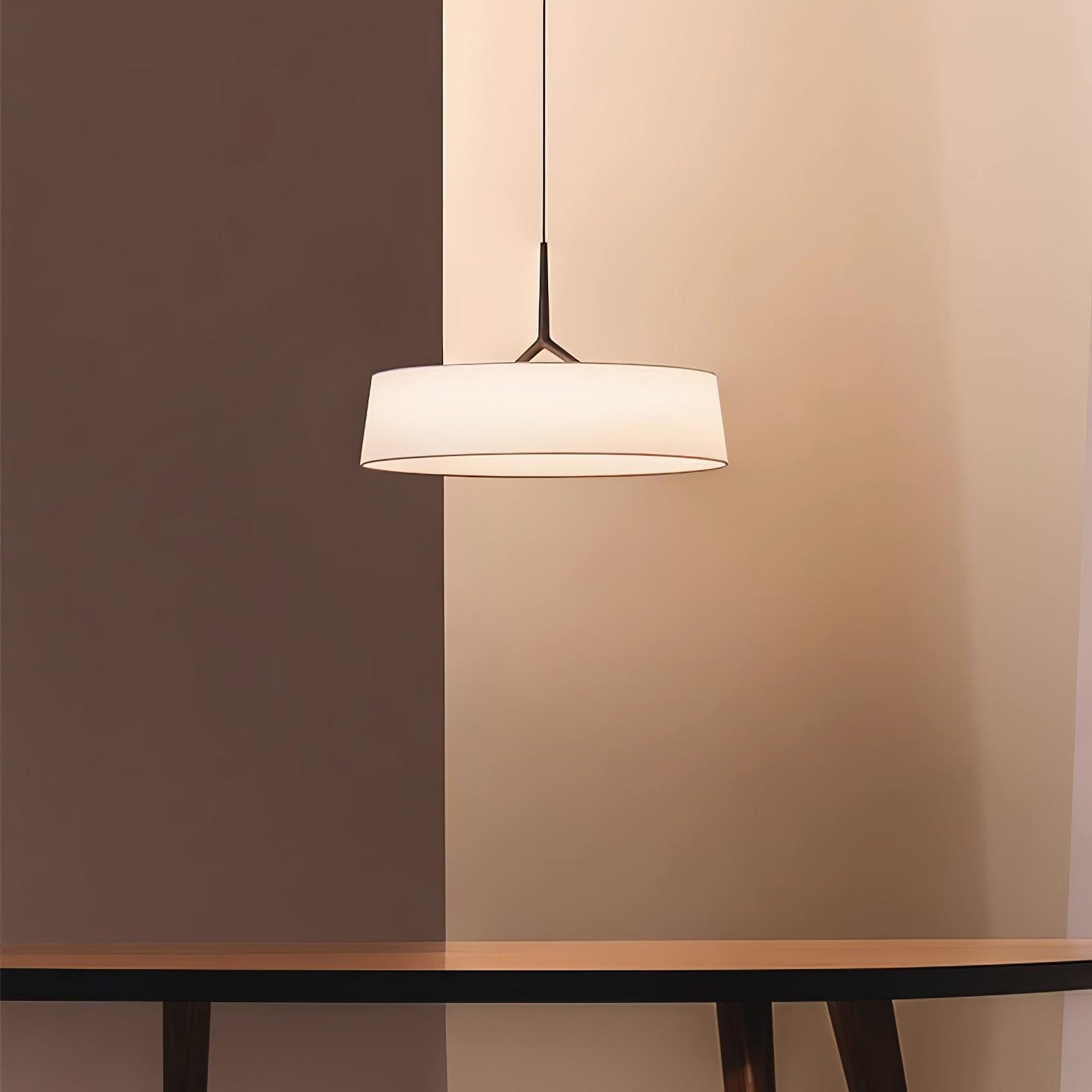 Ovynira Cylindrical Fabric Pendant Light - Lamp Outdoor