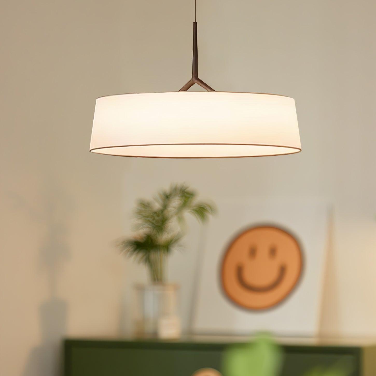 Ovynira Cylindrical Fabric Pendant Light - Lamp Outdoor
