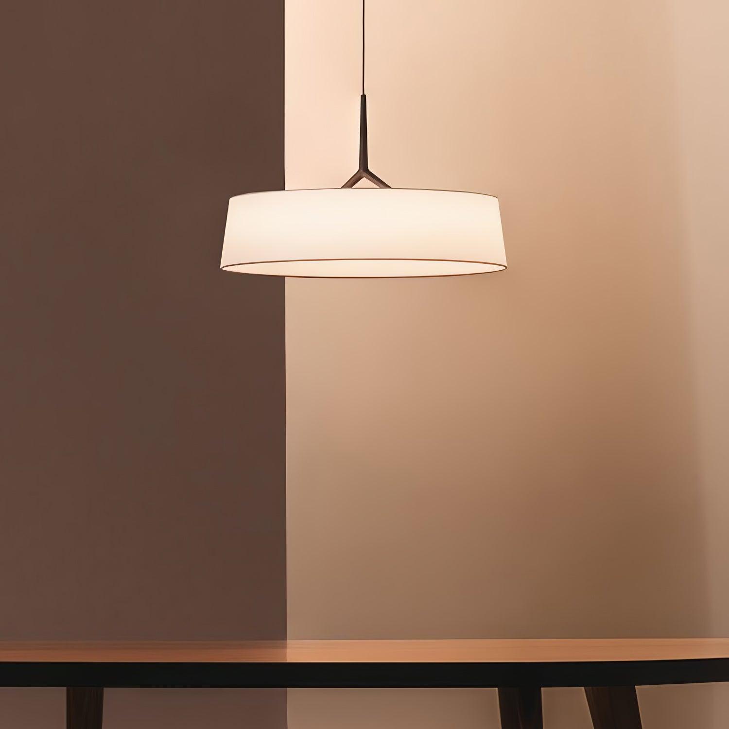 Ovynira Cylindrical Fabric Pendant Light - Lamp Outdoor