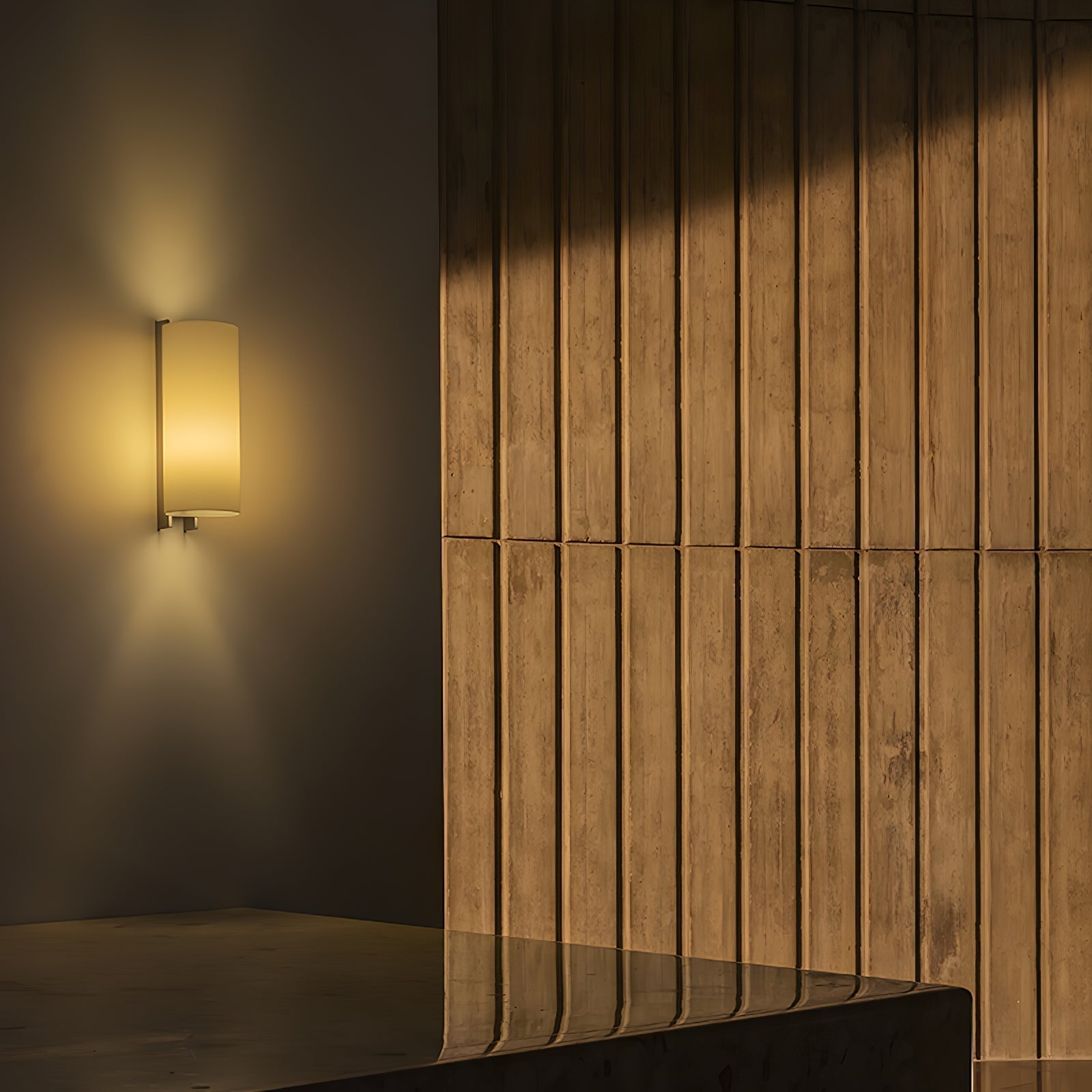 Aura Minimalist Fabric Wall Light - Lamp Outdoor