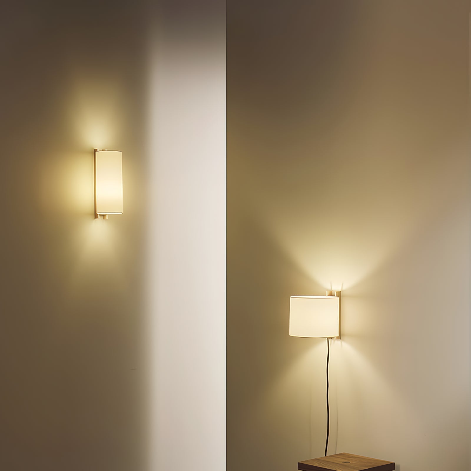 Aura Minimalist Fabric Wall Light - Lamp Outdoor