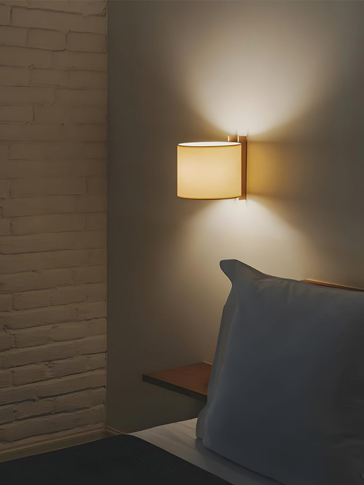 Aura Minimalist Fabric Wall Light - Lamp Outdoor