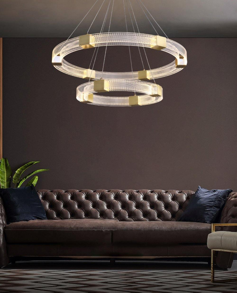 Parallel Ring LED Chandelier - Lamp Outdoor