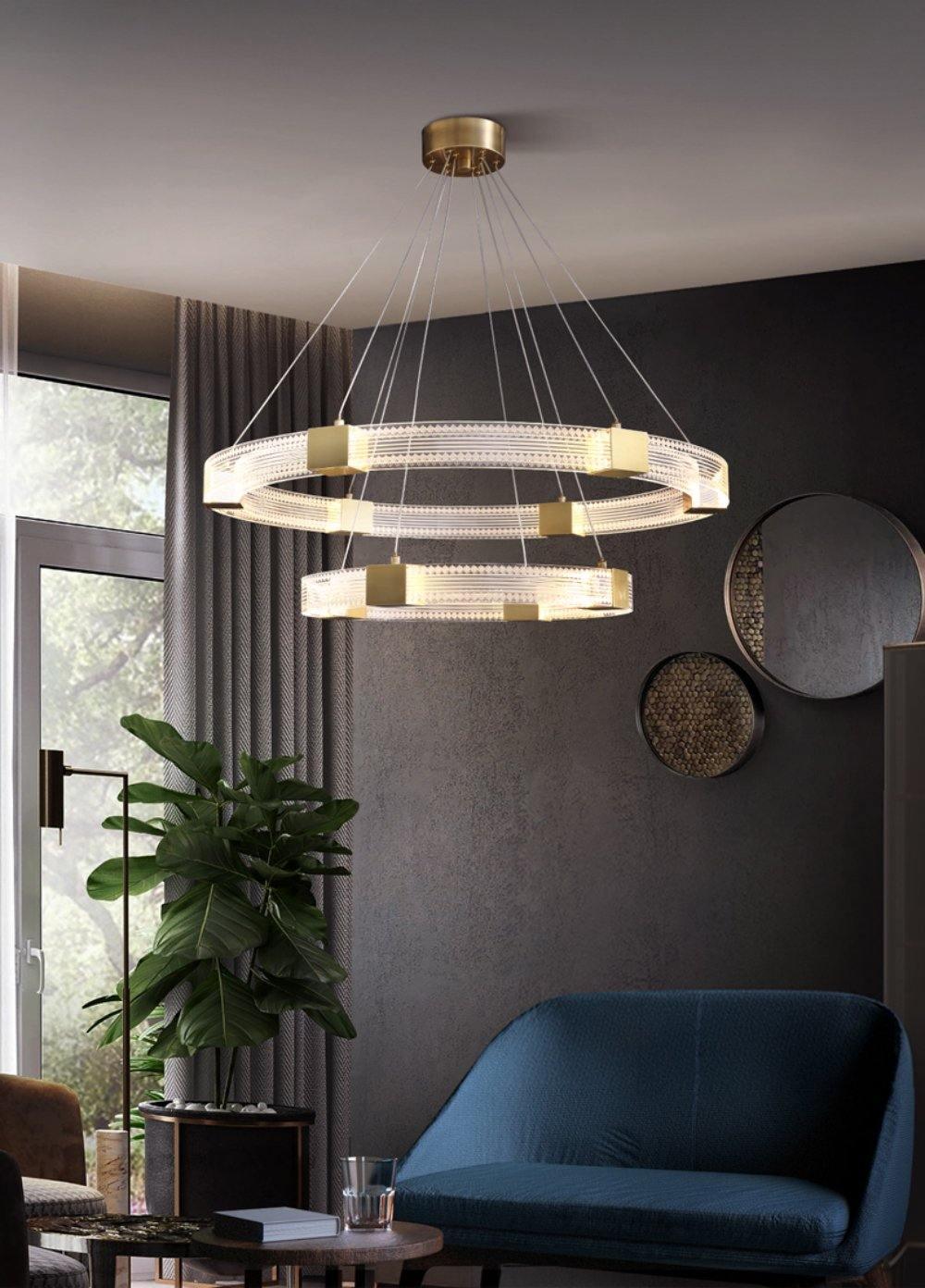 Parallel Ring LED Chandelier - Lamp Outdoor