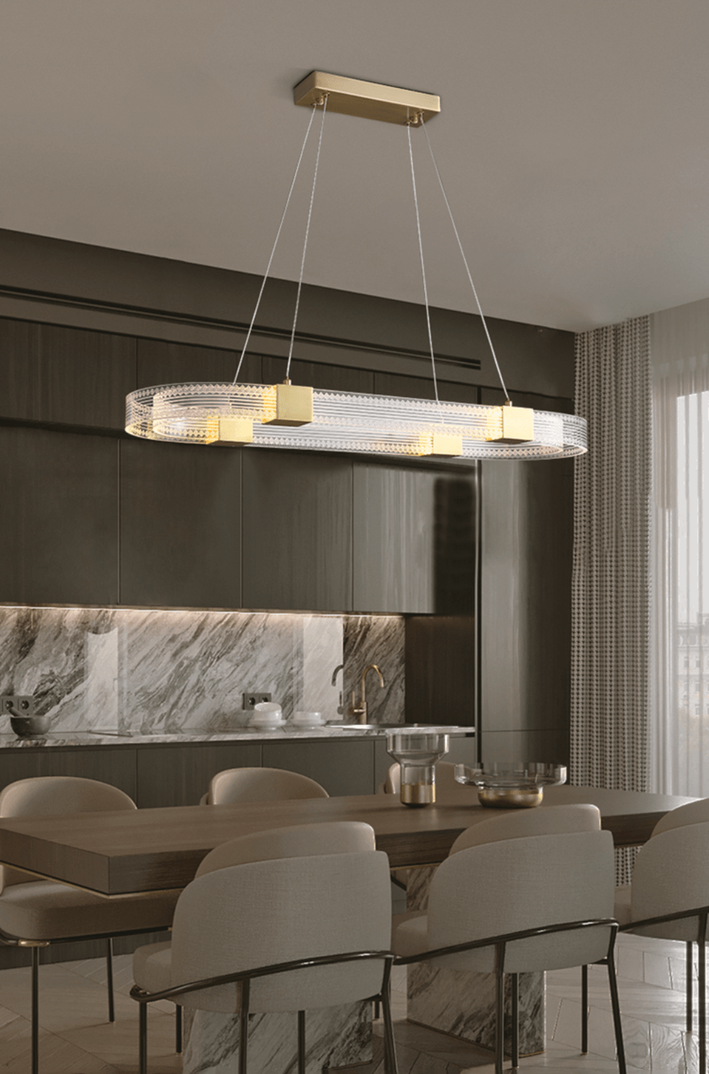 Parallel Ring LED Chandelier - Lamp Outdoor
