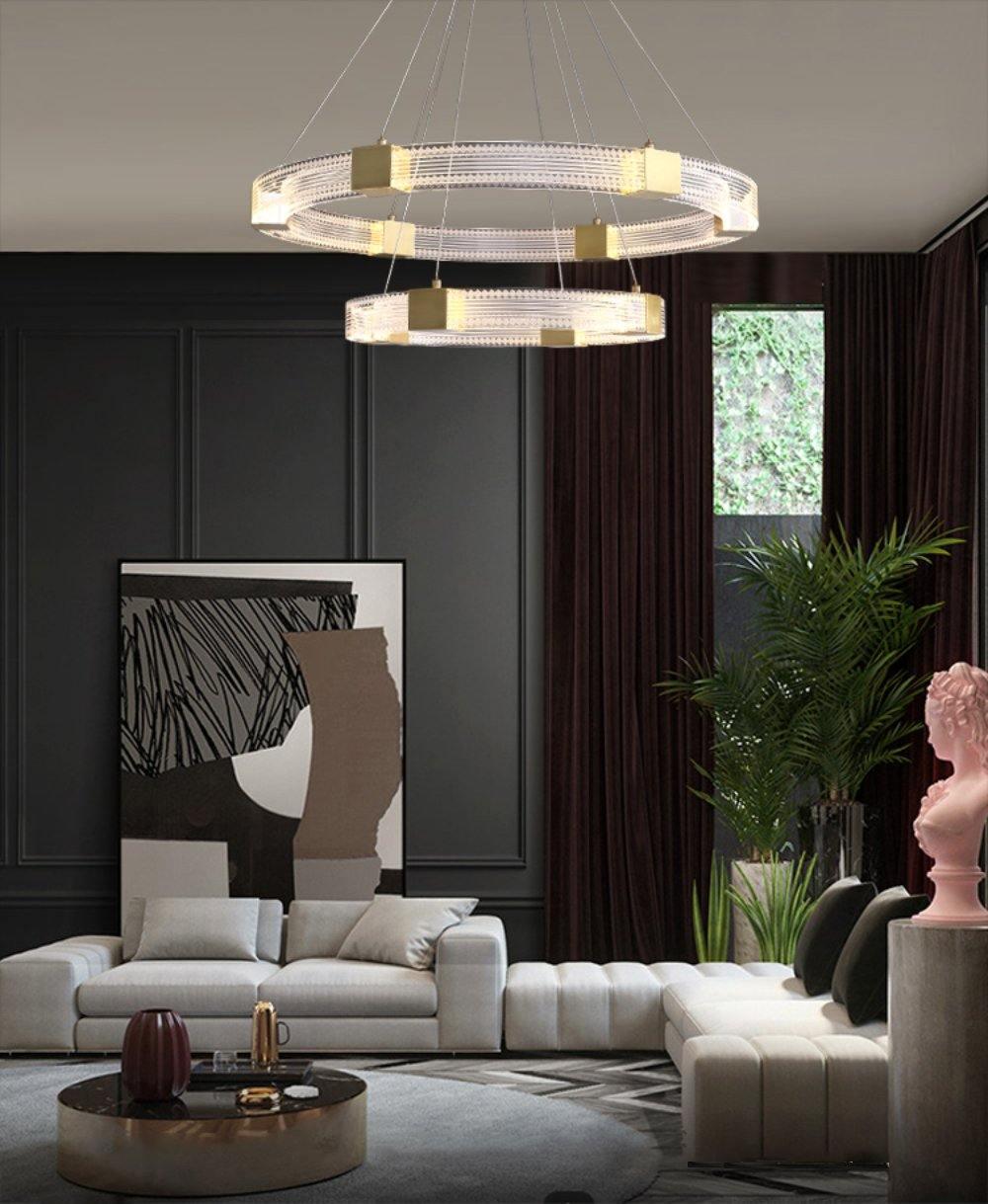 Parallel Ring LED Chandelier - Lamp Outdoor