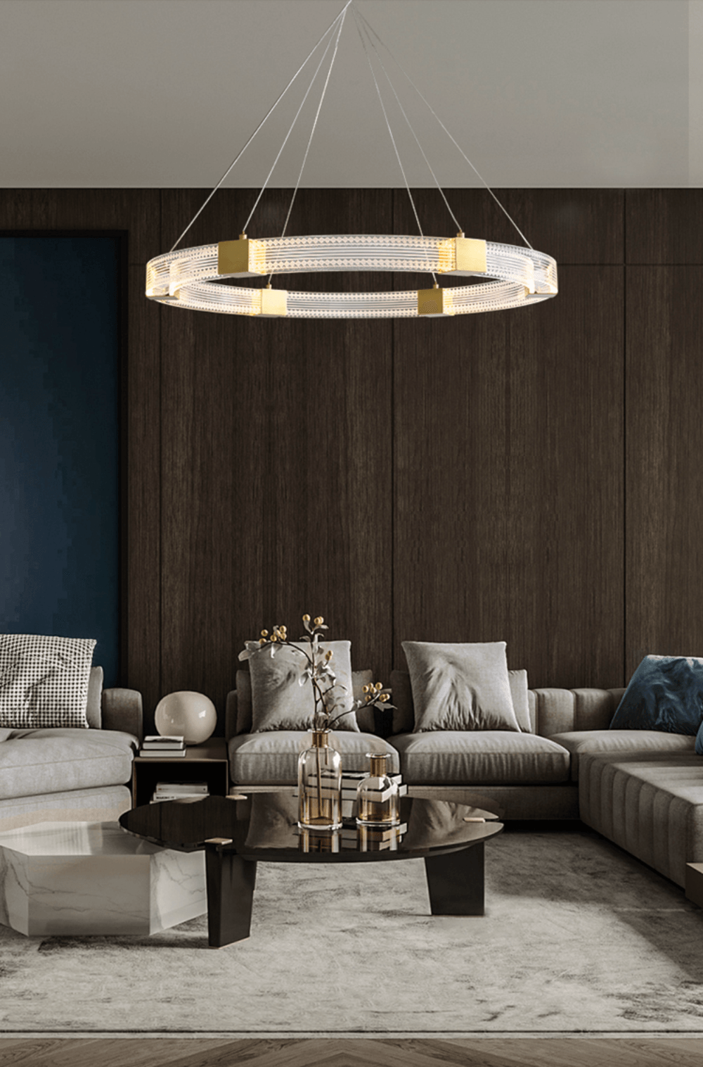 Parallel Ring LED Chandelier - Lamp Outdoor