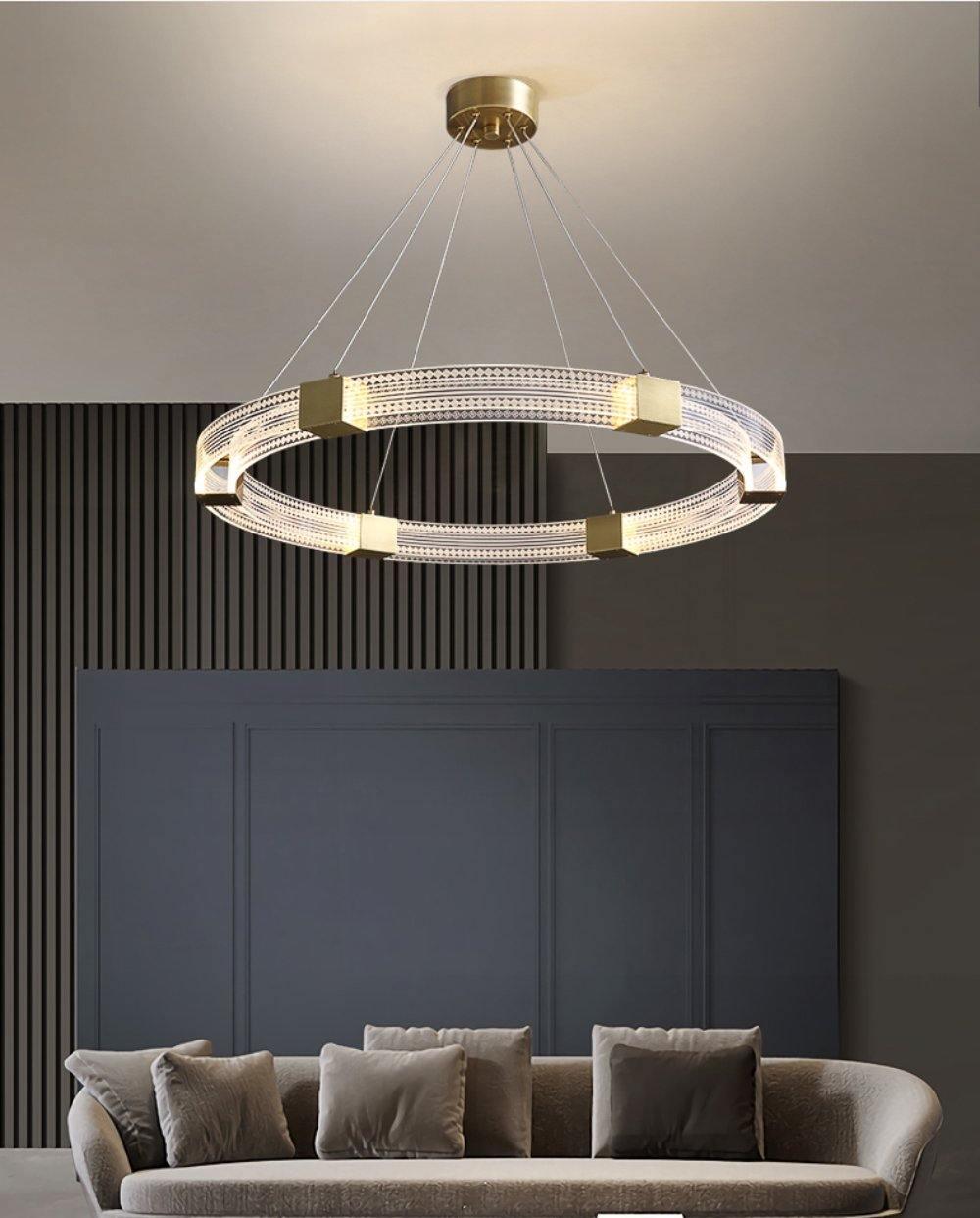 Parallel Ring LED Chandelier - Lamp Outdoor