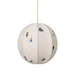 Park Embroidered Textile Pendant Lamp - Lamp Outdoor