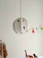 Park Embroidered Textile Pendant Lamp - Lamp Outdoor