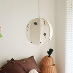 Park Embroidered Textile Pendant Lamp - Lamp Outdoor