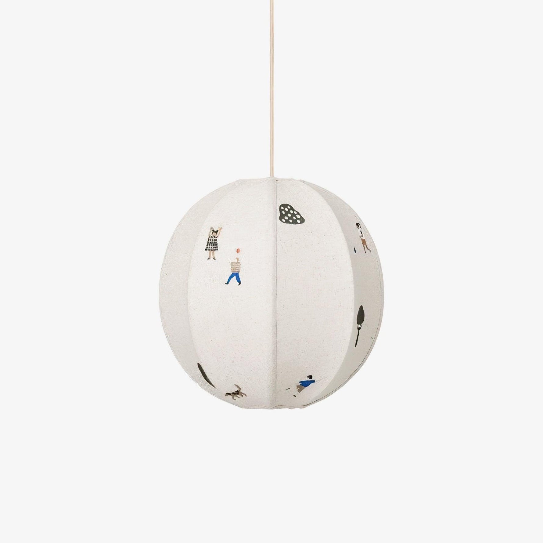 Park Embroidered Textile Pendant Lamp - Lamp Outdoor