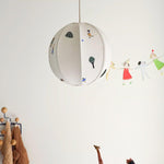 Park Embroidered Textile Pendant Lamp - Lamp Outdoor