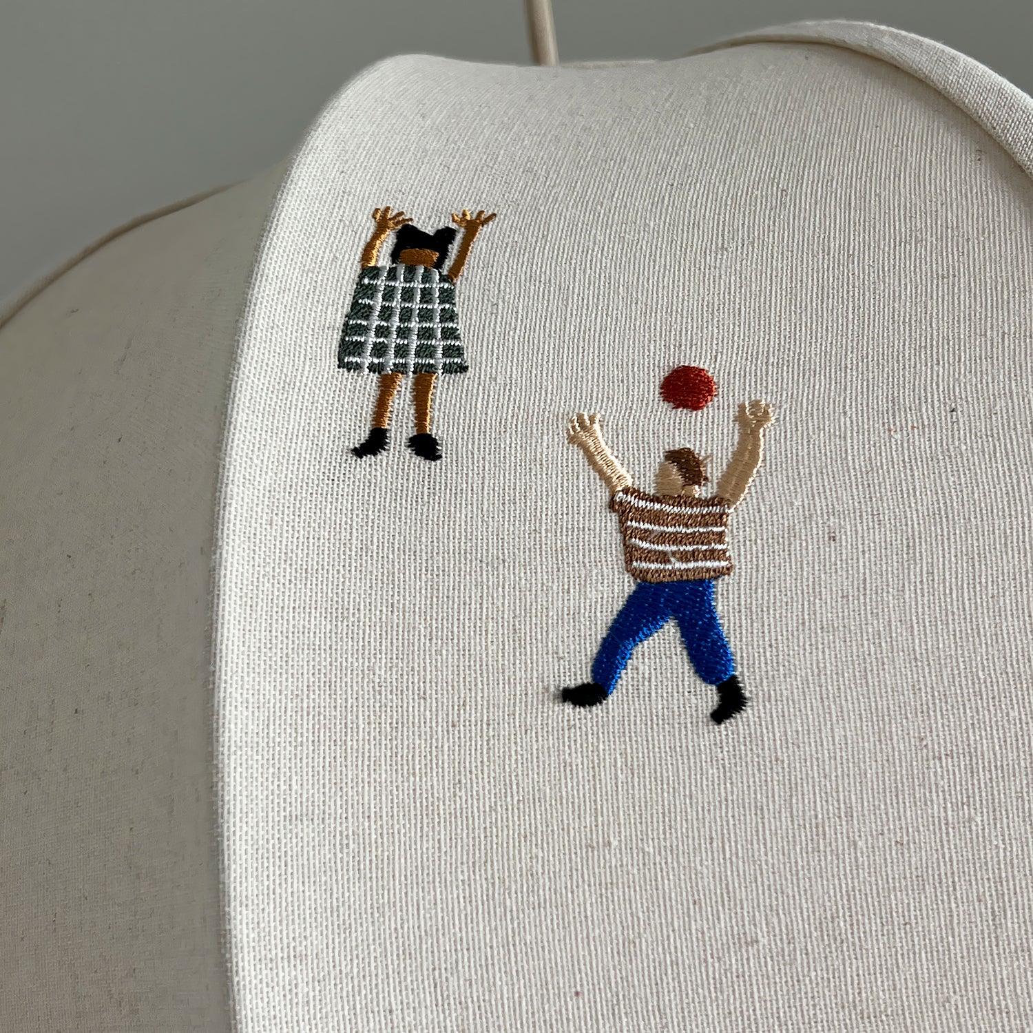 Park Embroidered Textile Pendant Lamp - Lamp Outdoor