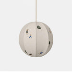 Park Embroidered Textile Pendant Lamp - Lamp Outdoor