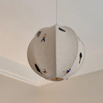 Park Embroidered Textile Pendant Lamp - Lamp Outdoor