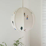 Park Embroidered Textile Pendant Lamp - Lamp Outdoor